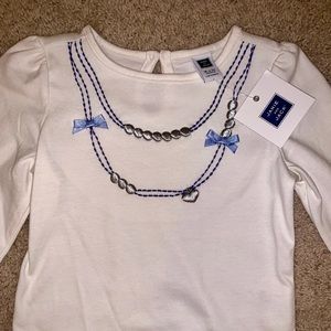 Janie and Jack NWT necklace blouse